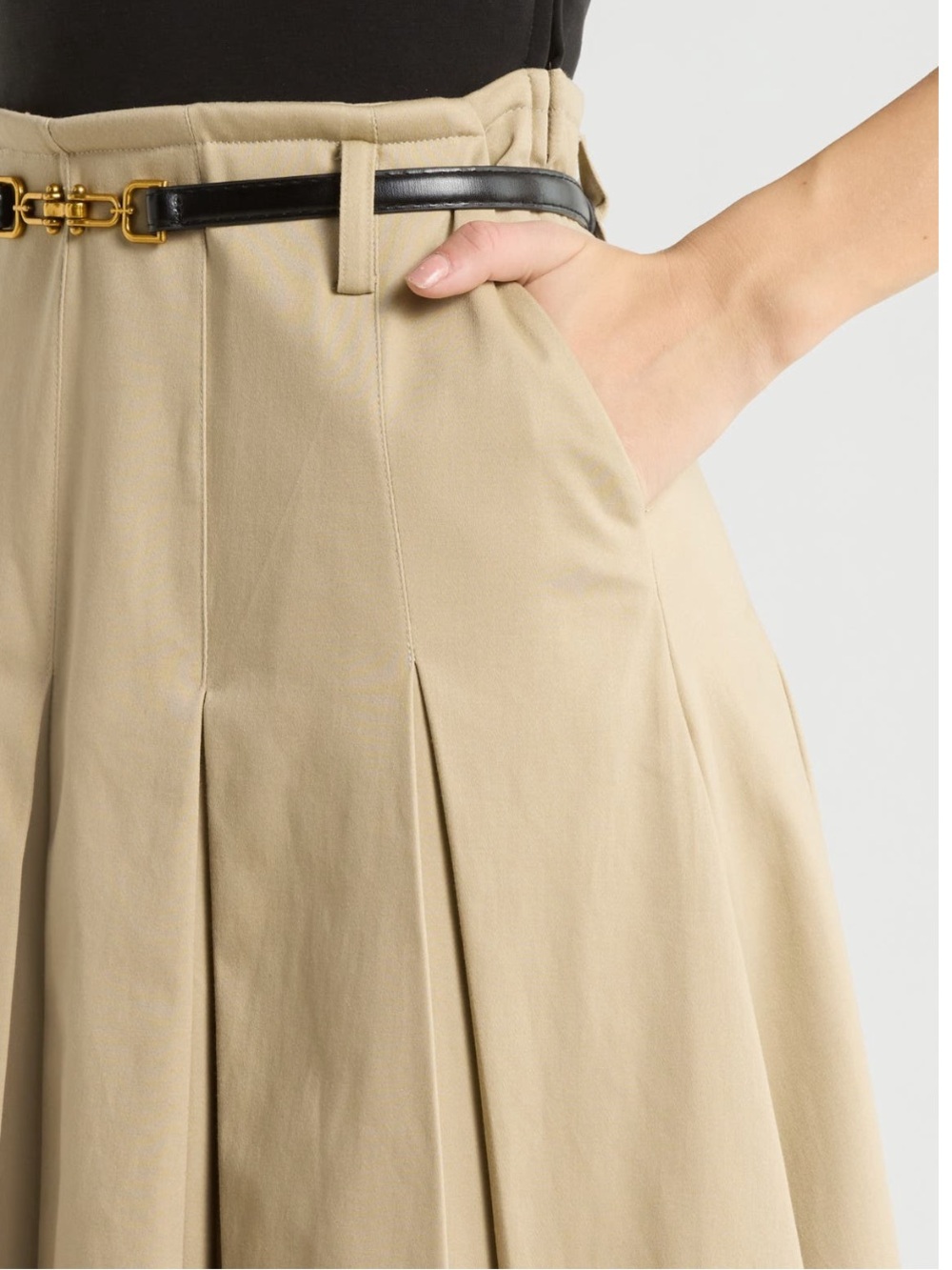Avec Les Filles Mixed Media Pleated Dress New! - Picture 7 of 16